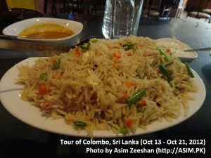SriLanka tour - Food